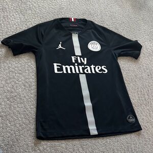 Jordan Black Paris Logo Athletic Top with White Jumpman